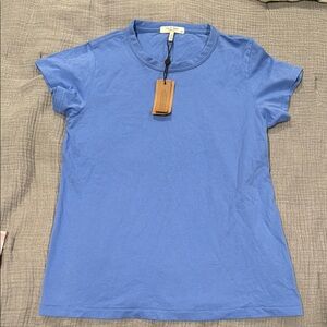 NWT Rag & Bone Blue Fitted Cap Sleeve Tee